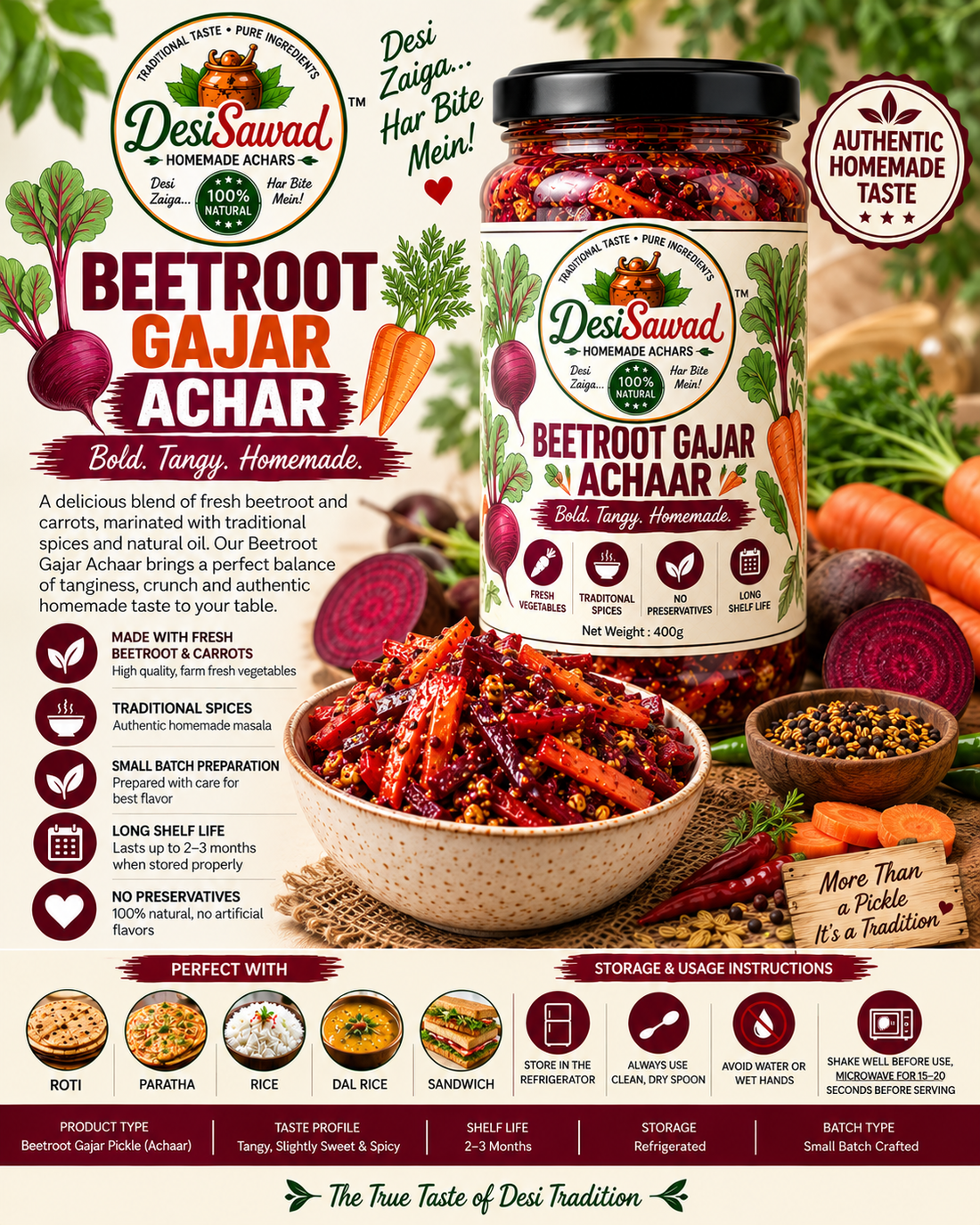 Beetroot Gajar Achaar