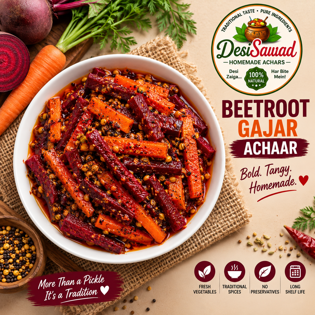 Beetroot Gajar Achaar
