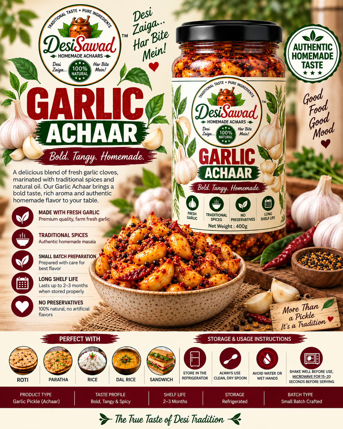 Garlic Achaar