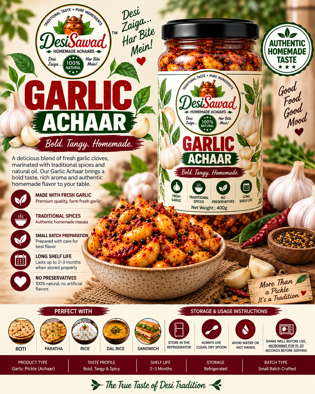 Garlic Achaar
